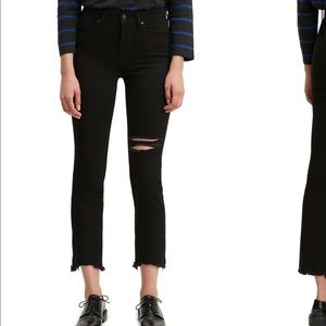 NWT Levi’s 724 high rise straight crop